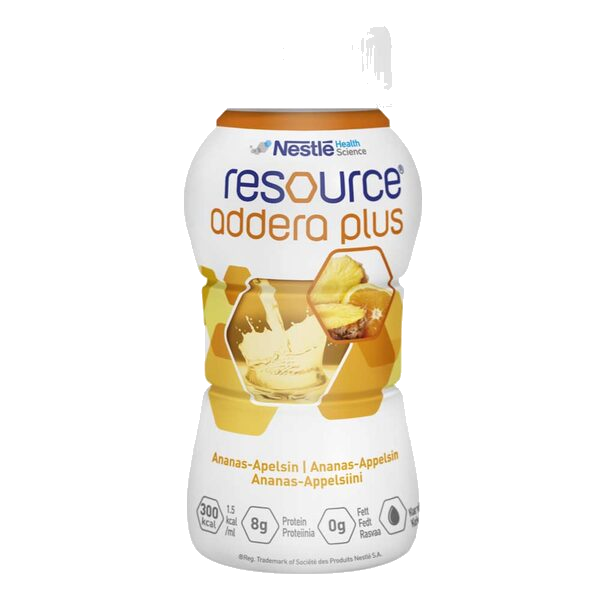 Resource Addera Plus Næringsdrikk Ananas & Appelsin 4X200 ml