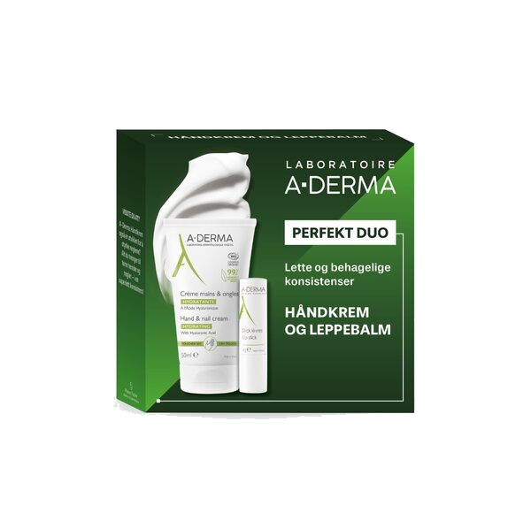 A-Derma Hånd og Leppe Gavesett