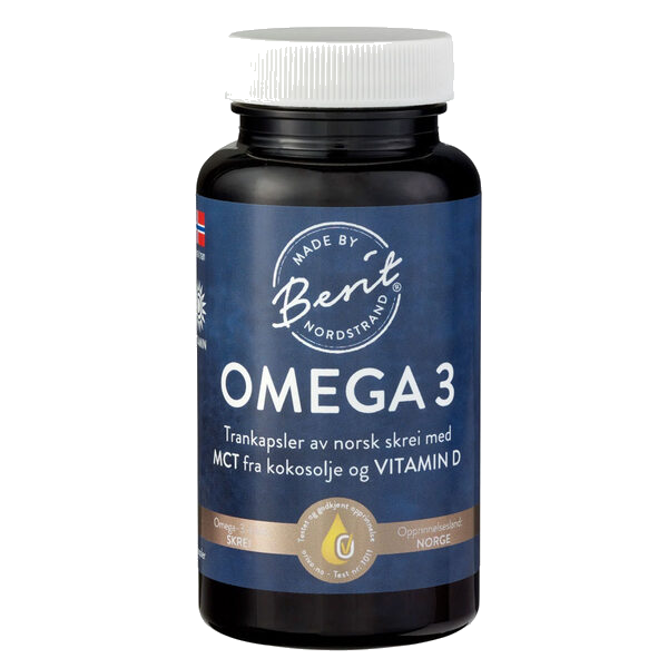 Berit Nordstrand trankapsler m/Omega 3, MCTog vitamin D 60 stk