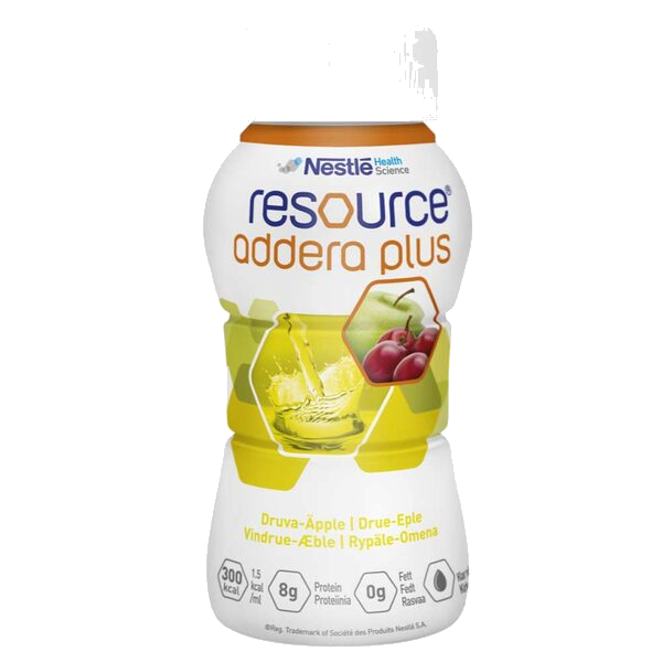 Resource Addera Plus Næringsdrikk Drue & Eple 4X200 ml
