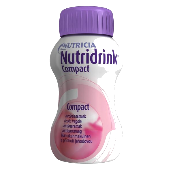 Nutridrink Compact Næringsdrikk Jordbær 4X125 ml