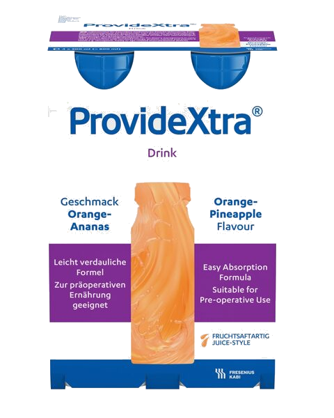 ProvideXtra Drink Næringsdrikk Appelsin-Ananas 4X200 ml