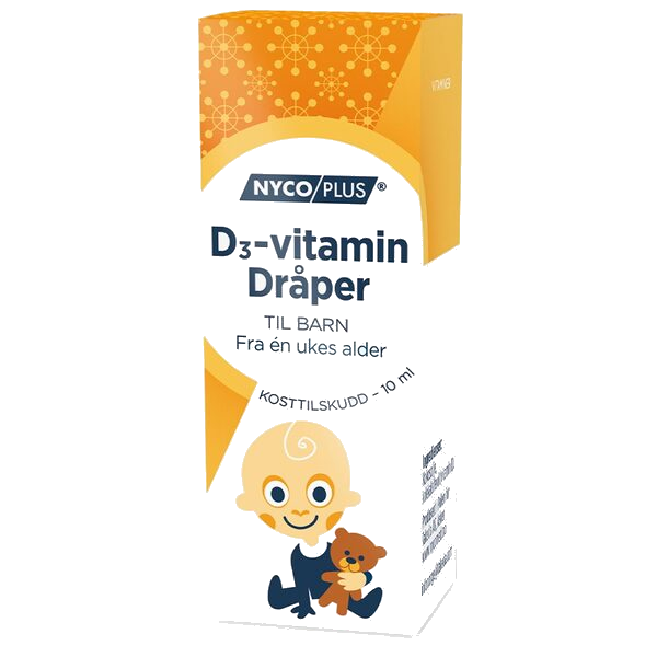 Nycoplus D3-vitamin Dråper til barn 10ml