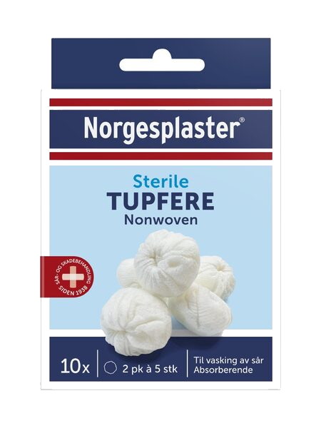 Norgesplaster Steril Tupfere 10 stk