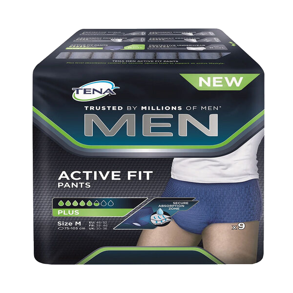 TENA Men Pants Active Fit, buksebleie, M, 12 stk