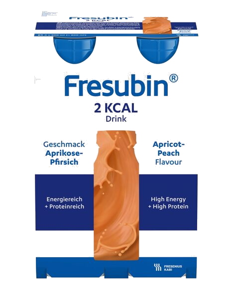 Fresubin 2 kcal Drink Næringsdrikk Aprikos-Fersken 4X200 ml